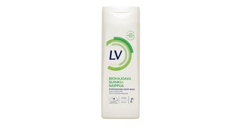 LV biohajoava suihkusaippua 250ml herkälle iholle .